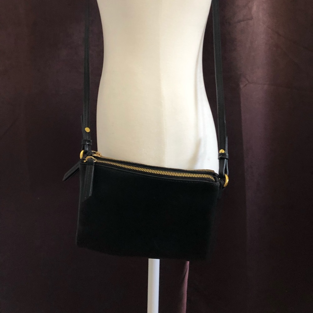 Faux Leather Crossbody Bag